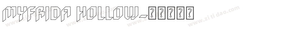 Myfrida Hollow字体转换